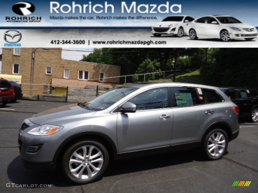 2012 CX-9 Grand Touring AWD - Liquid Silver Meatllic / Black photo #1