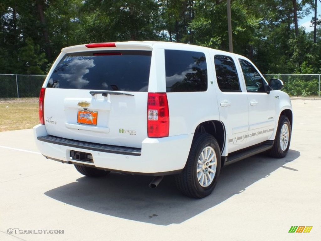 2008 Tahoe Hybrid - Summit White / Light Titanium/Dark Titanium photo #5