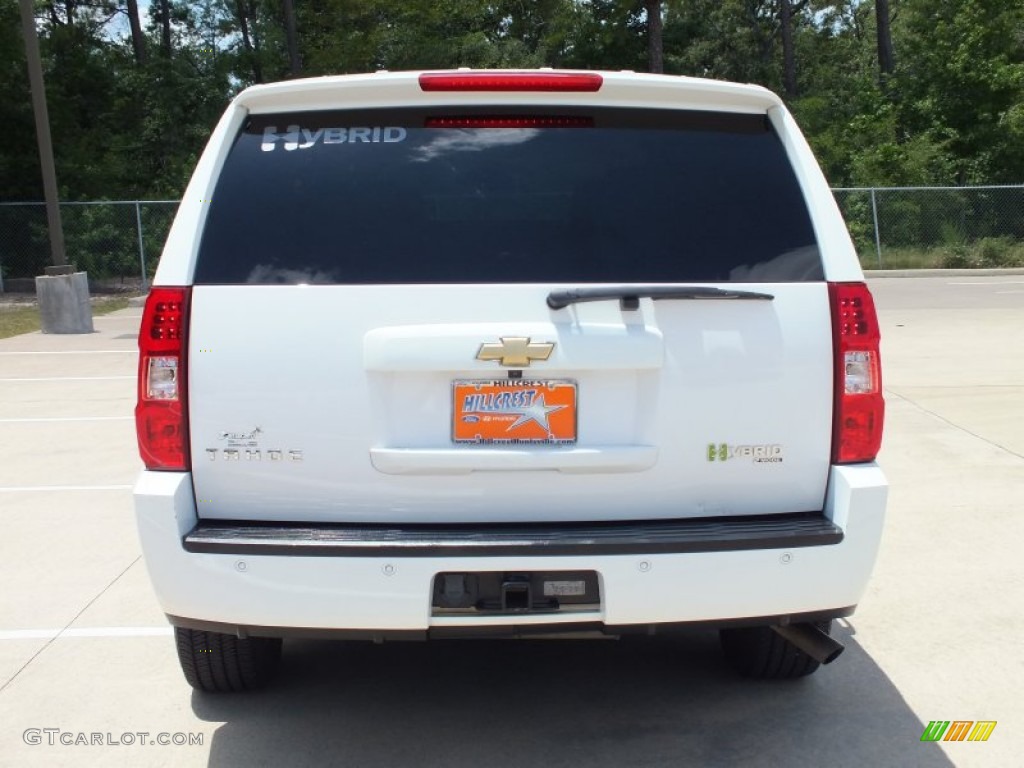 2008 Tahoe Hybrid - Summit White / Light Titanium/Dark Titanium photo #6