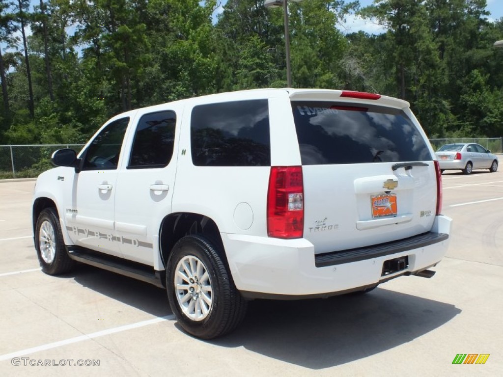 2008 Tahoe Hybrid - Summit White / Light Titanium/Dark Titanium photo #7