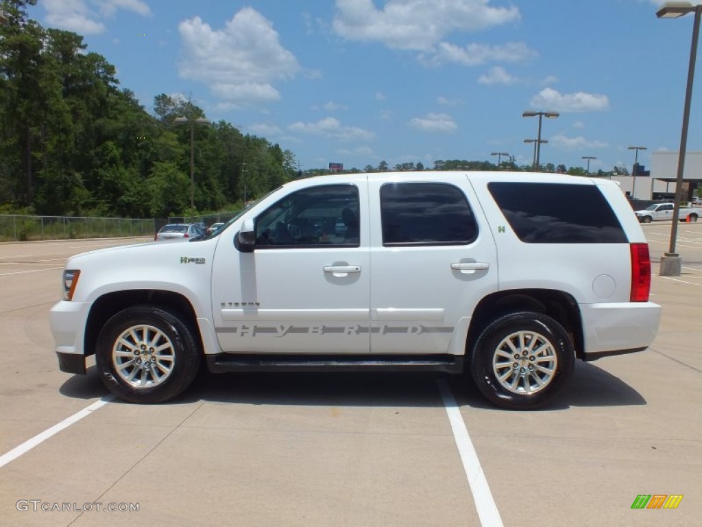 2008 Tahoe Hybrid - Summit White / Light Titanium/Dark Titanium photo #8