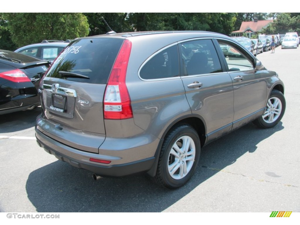 2010 CR-V EX-L AWD - Urban Titanium Metallic / Black photo #10