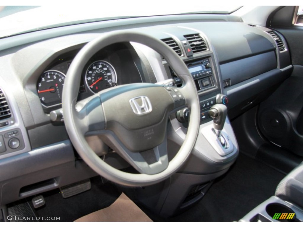 2009 CR-V LX 4WD - Alabaster Silver Metallic / Gray photo #9