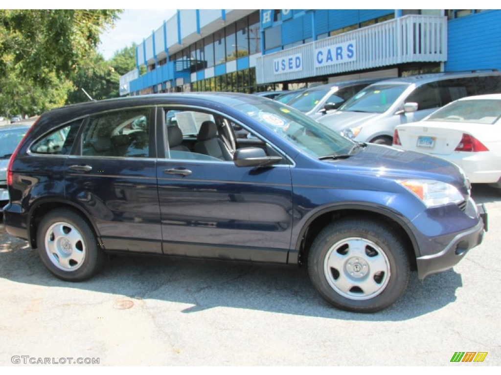 2009 CR-V LX 4WD - Royal Blue Pearl / Gray photo #4