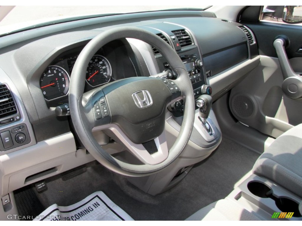 2009 CR-V EX 4WD - Taffeta White / Gray photo #9