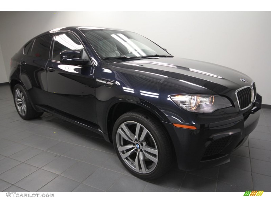 2012 X6 M  - Carbon Black Metallic / Silverstone II photo #1