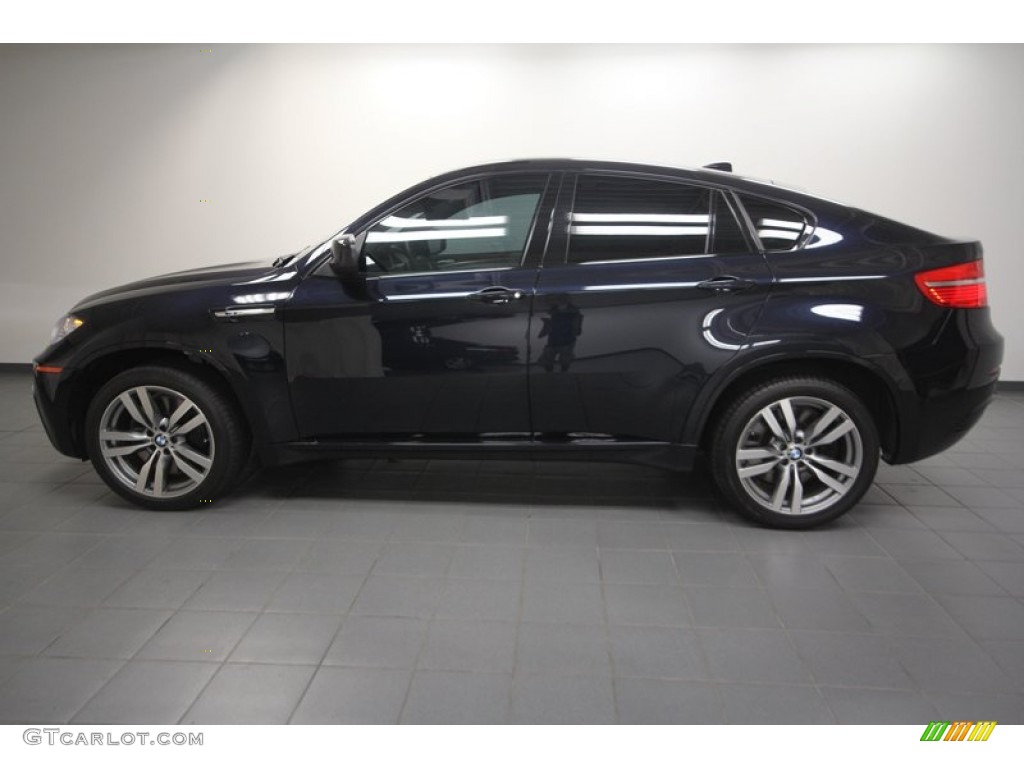 2012 X6 M  - Carbon Black Metallic / Silverstone II photo #2