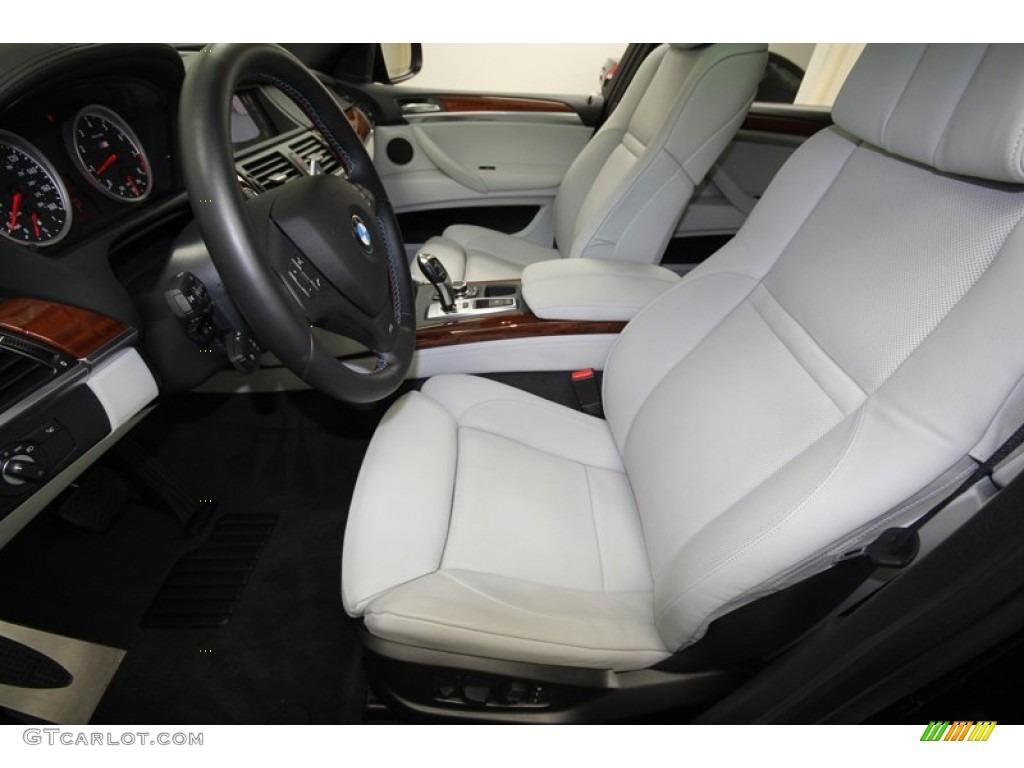 2012 X6 M  - Carbon Black Metallic / Silverstone II photo #3