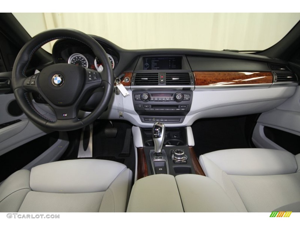 2012 X6 M  - Carbon Black Metallic / Silverstone II photo #4