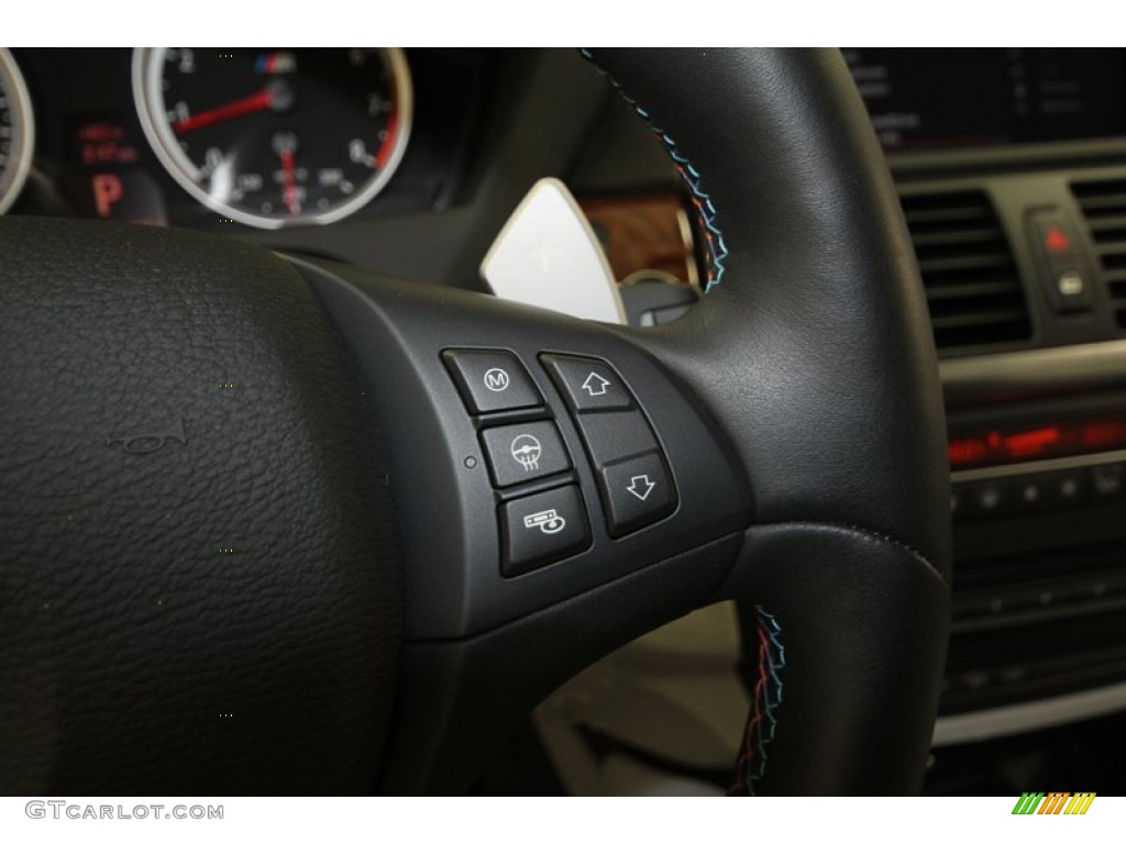 2012 X6 M  - Carbon Black Metallic / Silverstone II photo #25