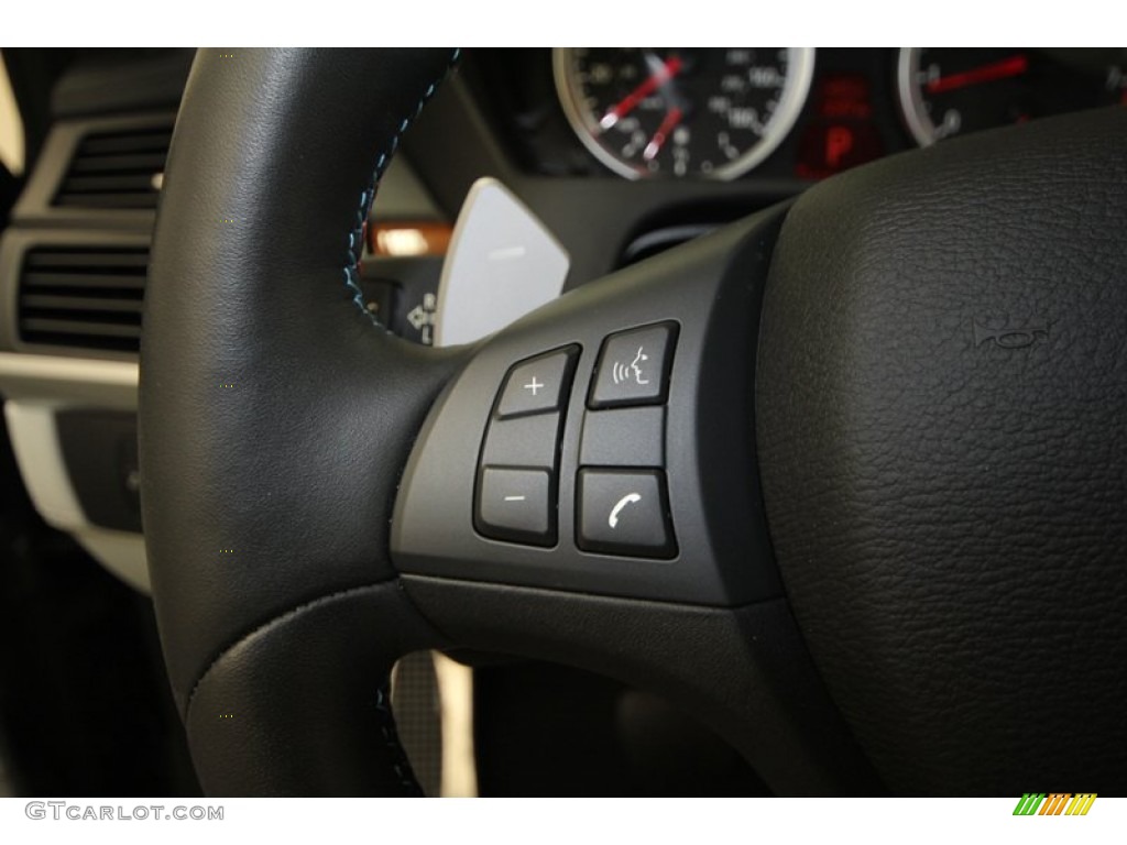 2012 X6 M  - Carbon Black Metallic / Silverstone II photo #26