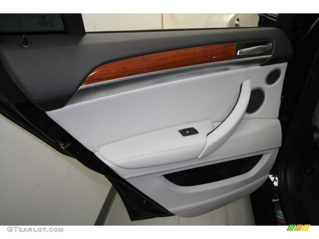 2012 X6 M  - Carbon Black Metallic / Silverstone II photo #28