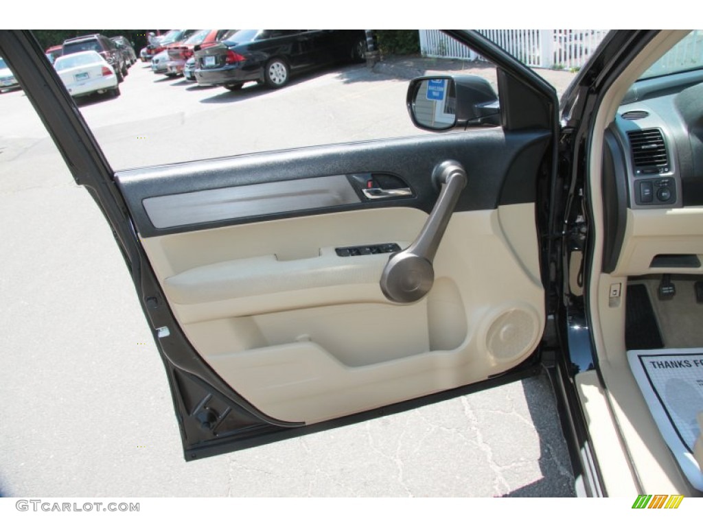 2009 CR-V EX 4WD - Crystal Black Pearl / Ivory photo #22