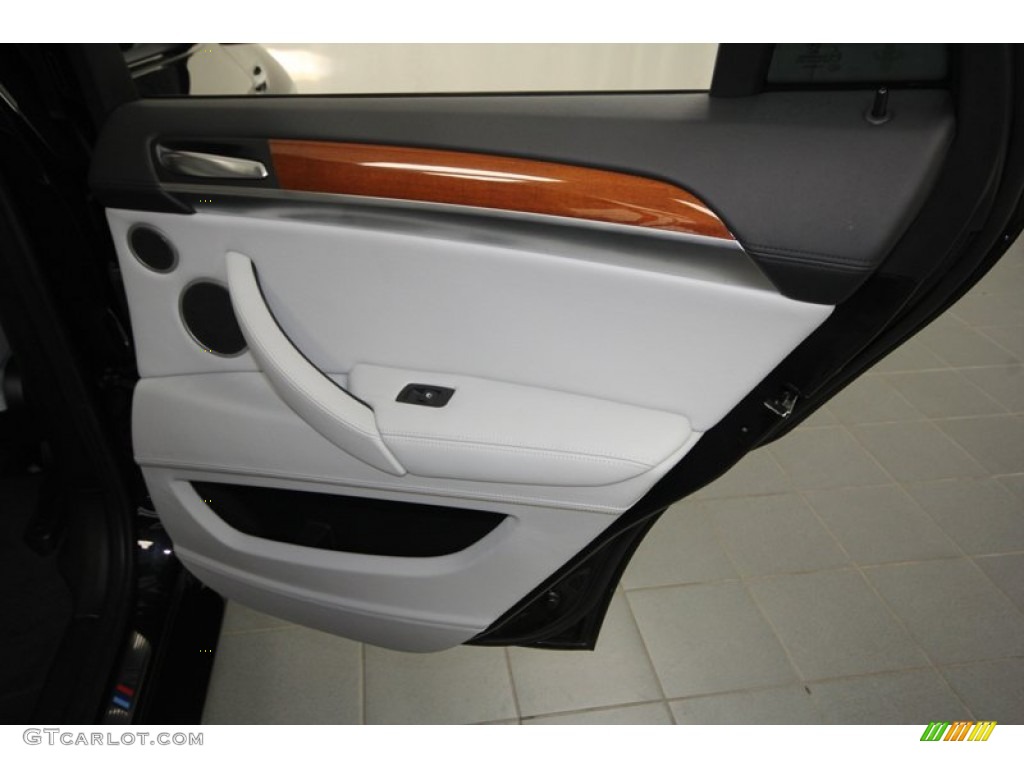 2012 X6 M  - Carbon Black Metallic / Silverstone II photo #35