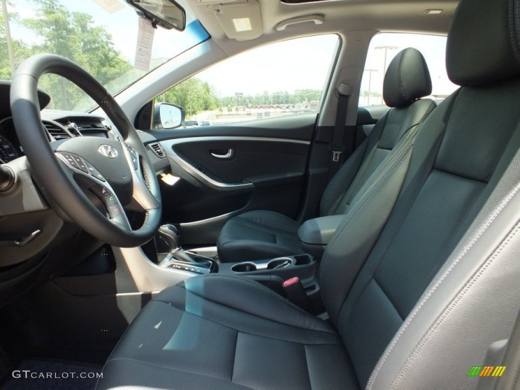 2013 Elantra GT - Shimmering Air Silver / Black photo #3