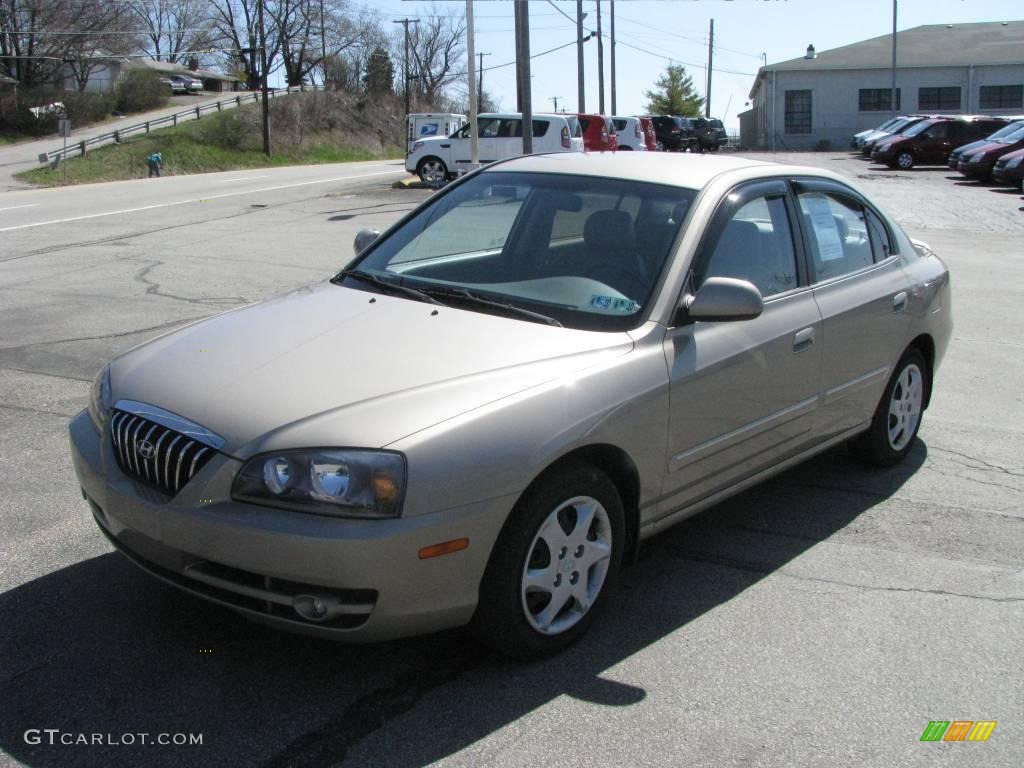 2006 Elantra Limited Sedan - Champagne Beige / Beige photo #5