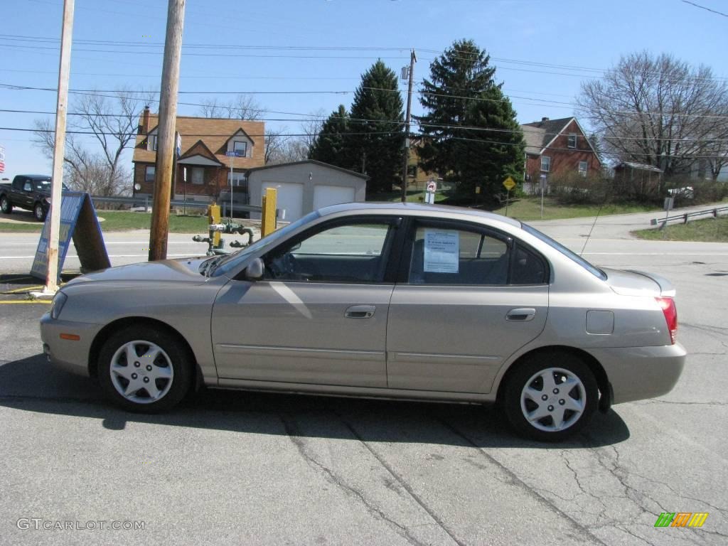 2006 Elantra Limited Sedan - Champagne Beige / Beige photo #6