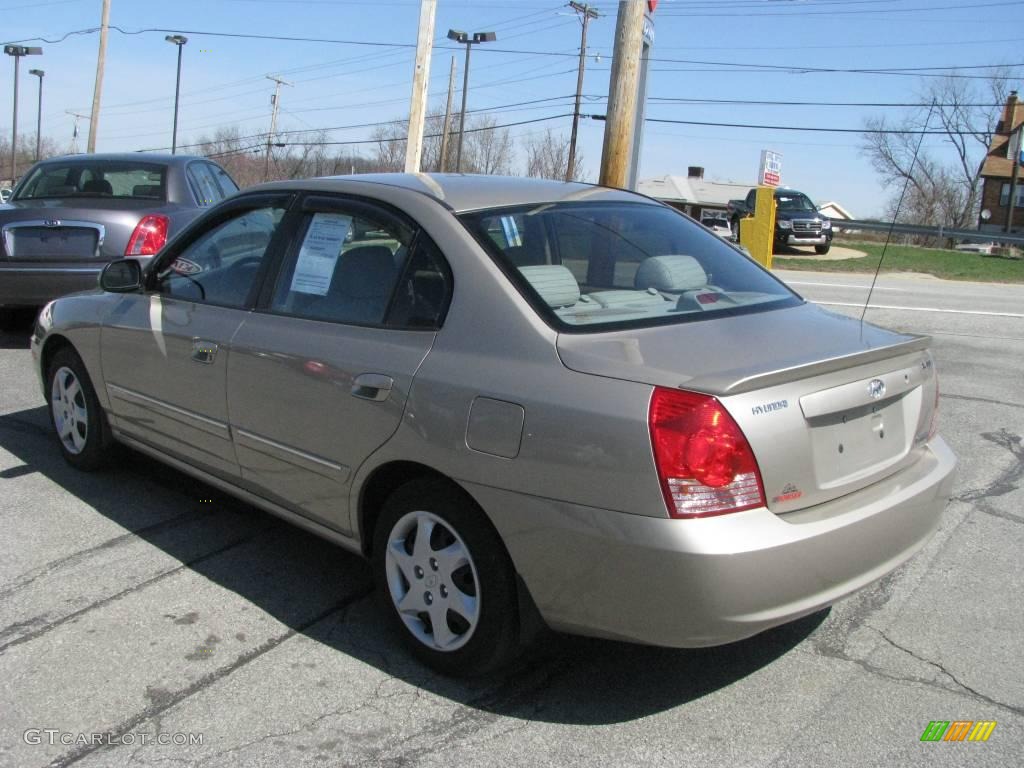 2006 Elantra Limited Sedan - Champagne Beige / Beige photo #7