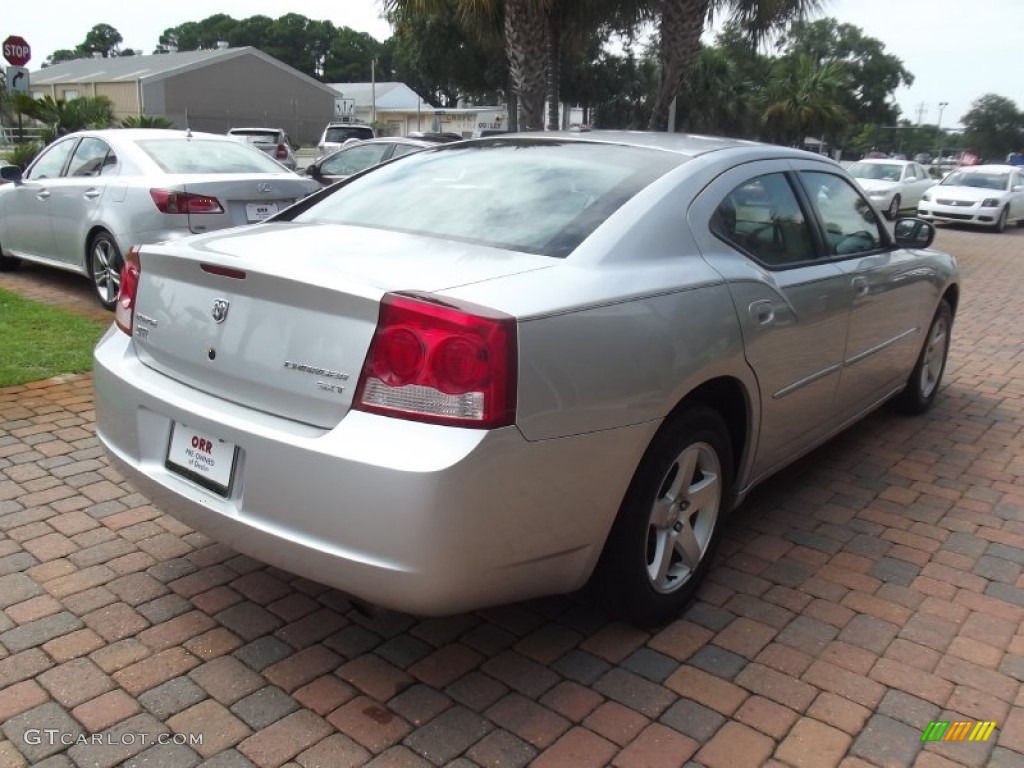 2010 Charger SXT - Bright Silver Metallic / Dark Slate Gray photo #6