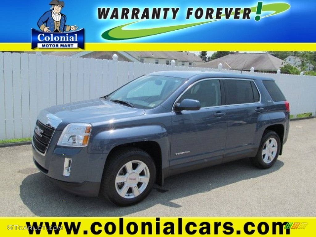 2011 Terrain SLE AWD - Steel Blue Metallic / Jet Black photo #1