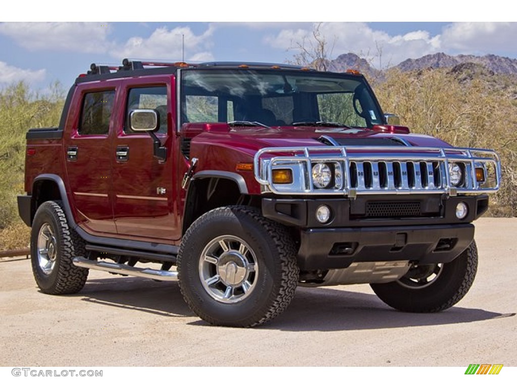 Red Metallic 2005 Hummer H2 SUT Exterior Photo #67655425
