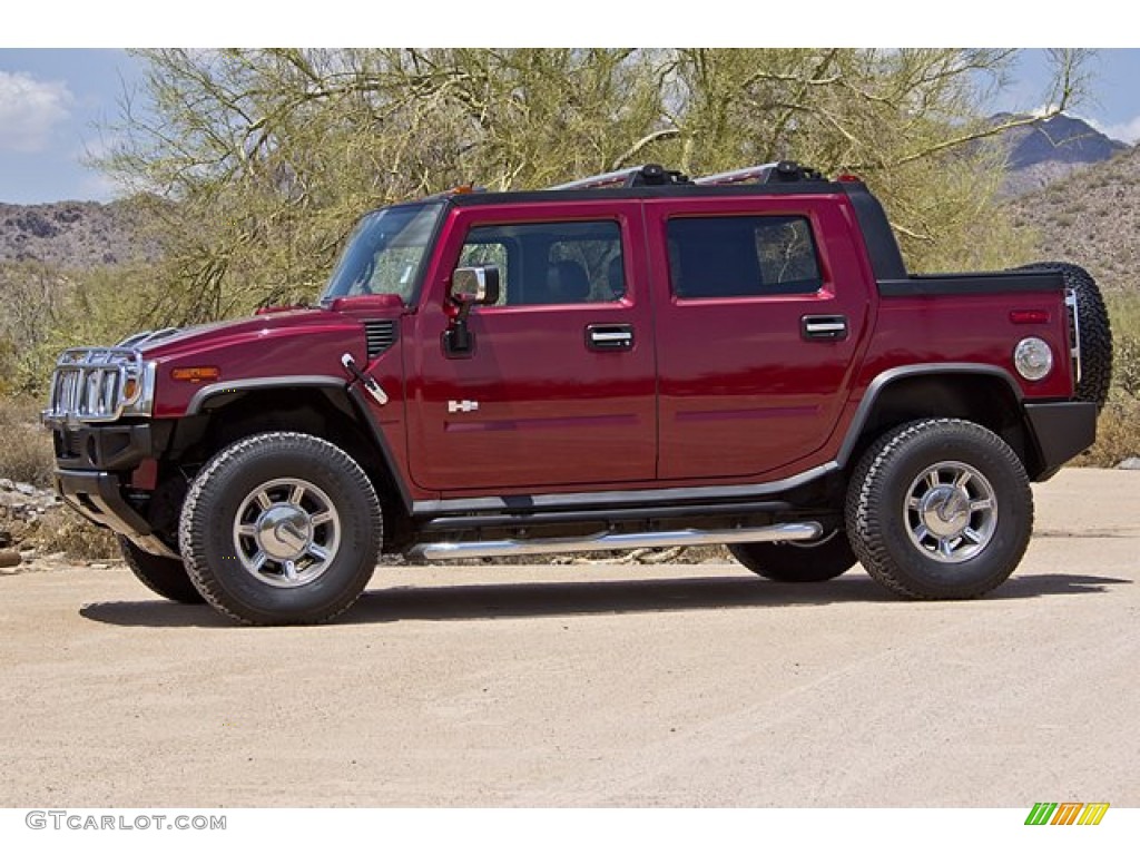 Red Metallic 2005 Hummer H2 SUT Exterior Photo #67655472