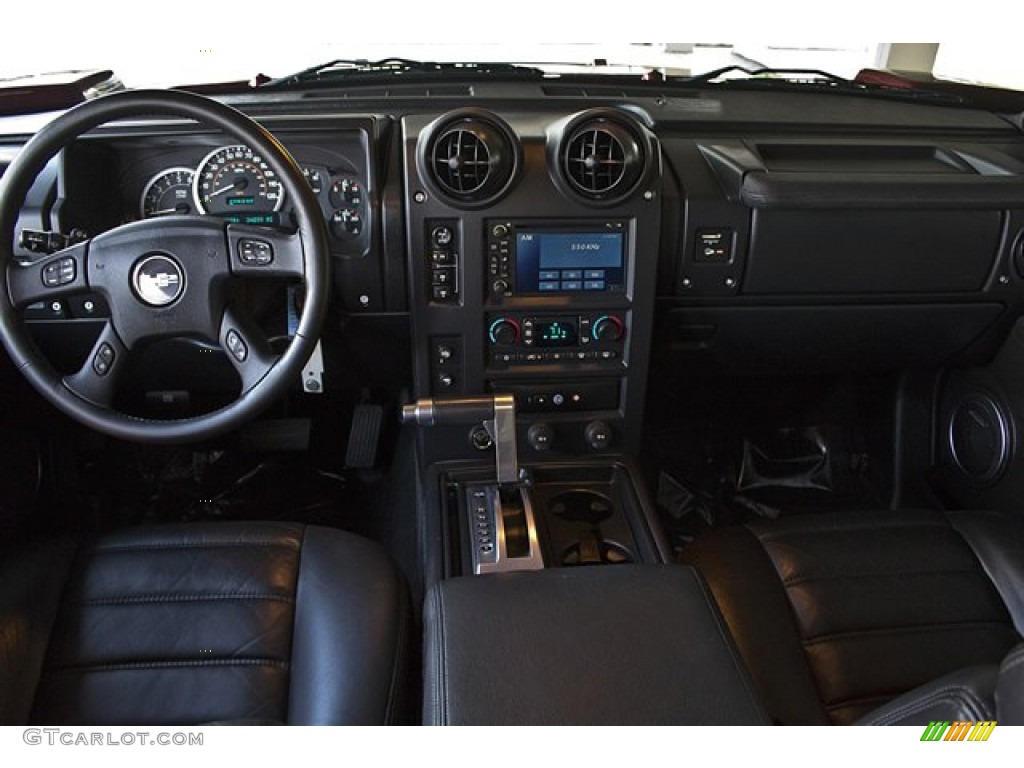 2005 Hummer H2 SUT Ebony Black Dashboard Photo #67655533