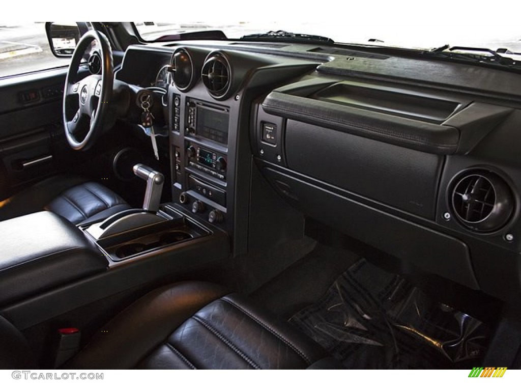 Ebony Black Interior 2005 Hummer H2 SUT Photo #67655542