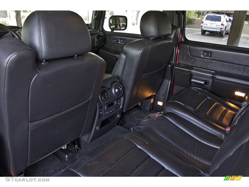 Ebony Black Interior 2005 Hummer H2 SUT Photo #67655590
