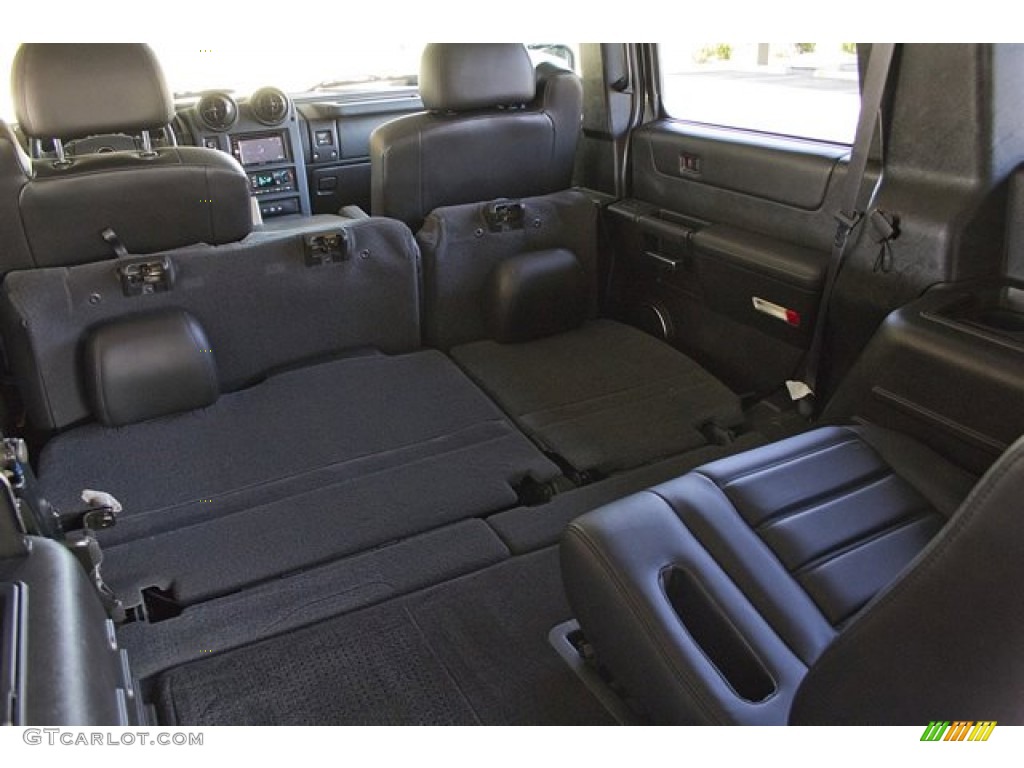 Ebony Black Interior 2005 Hummer H2 SUV Photo #67655701