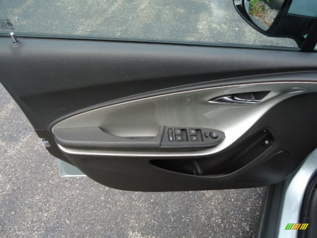 2012 Chevrolet Volt Hatchback Jet Black/Dark Accents Door Panel Photo #67655749