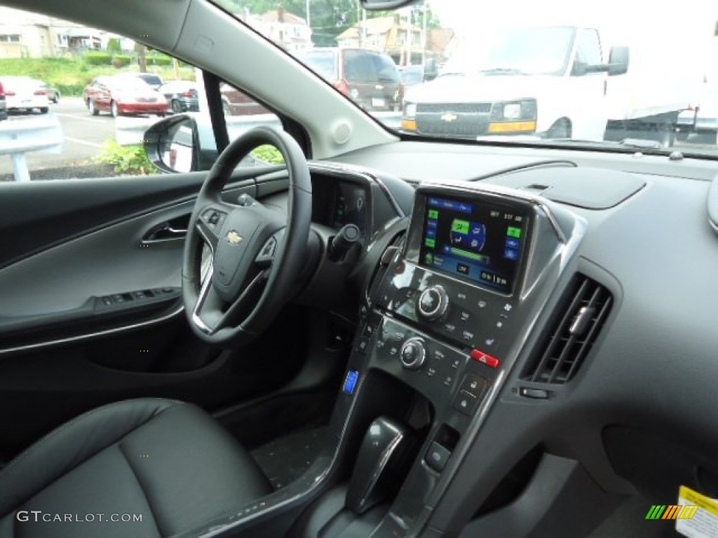 2012 Chevrolet Volt Hatchback Jet Black/Dark Accents Dashboard Photo #67655776