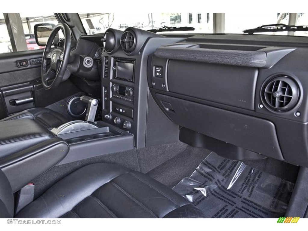 2005 Hummer H2 SUV Ebony Black Dashboard Photo #67655818