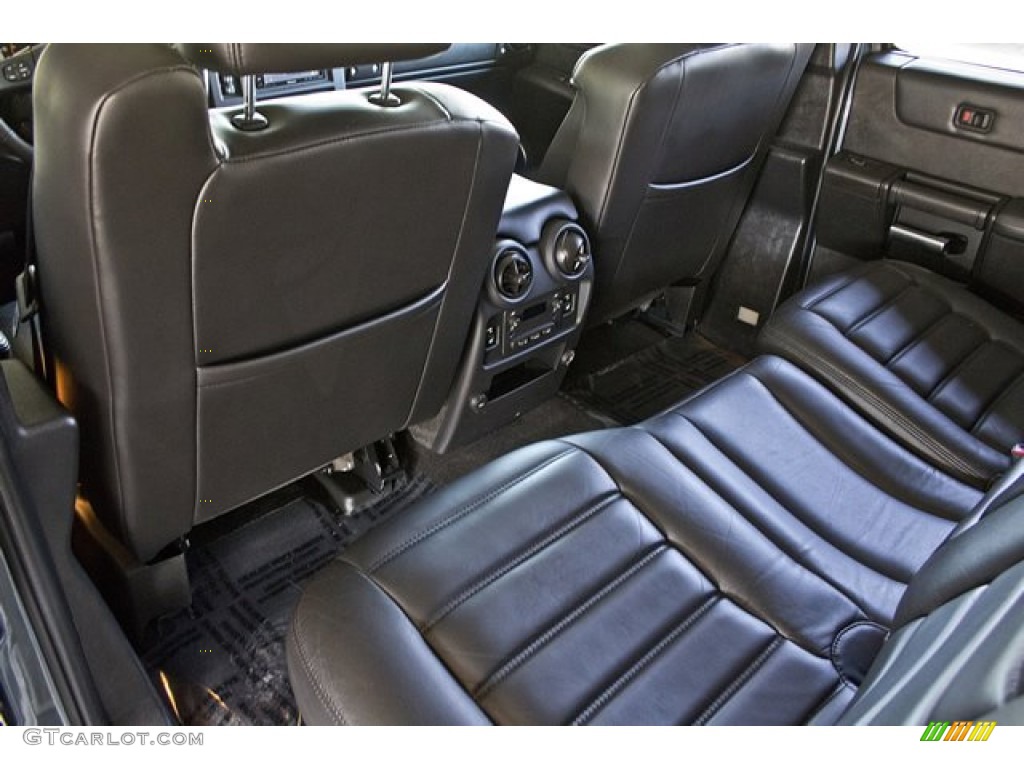 Ebony Black Interior 2005 Hummer H2 SUV Photo #67655854