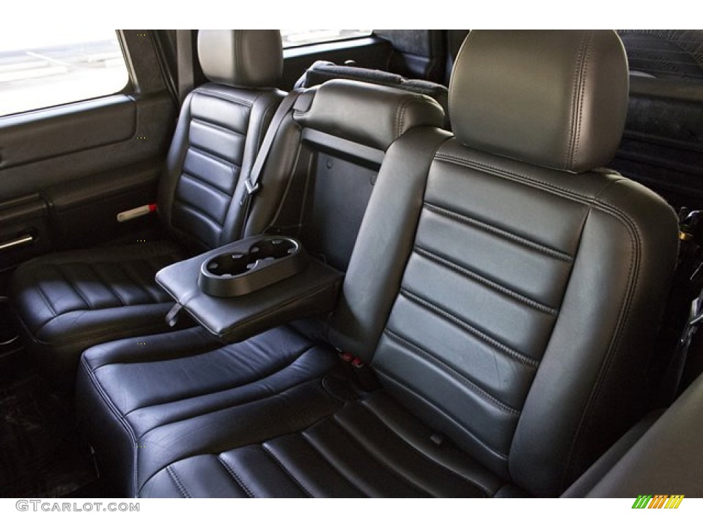 Ebony Black Interior 2005 Hummer H2 SUV Photo #67655872
