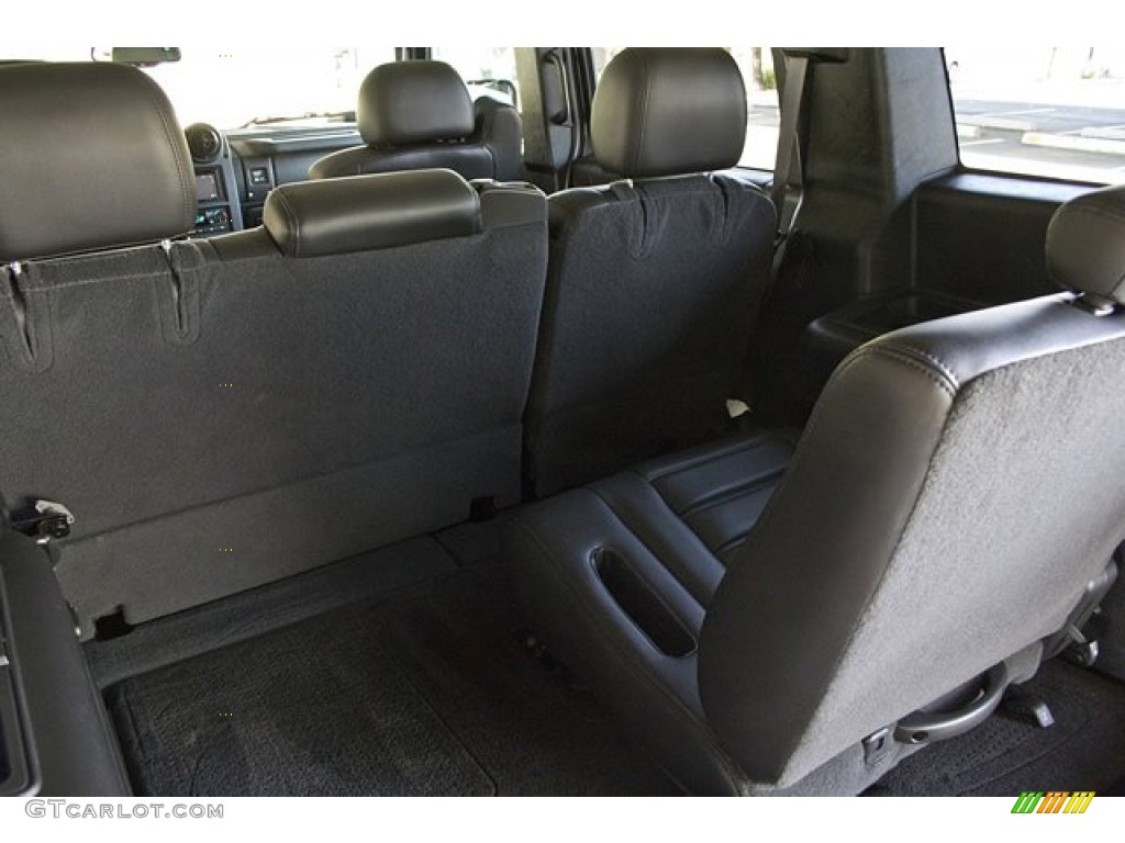 Ebony Black Interior 2005 Hummer H2 SUV Photo #67655881