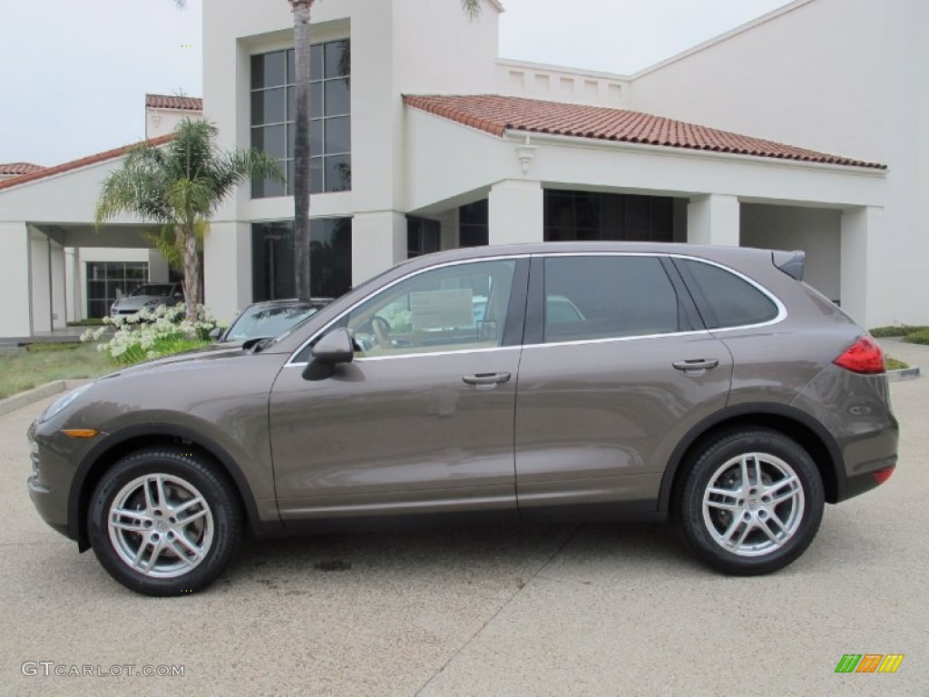 Umber Brown Metallic 2012 Porsche Cayenne Standard Cayenne Model Exterior Photo #67655899