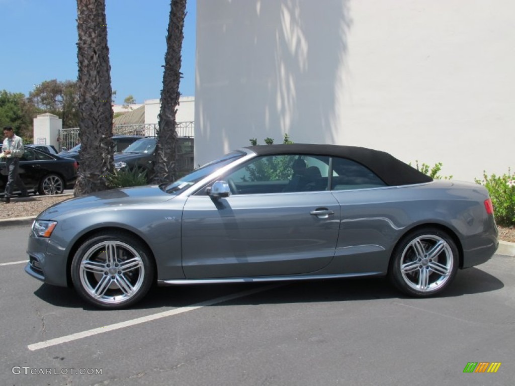 Monsoon Gray Metallic 2013 Audi S5 3.0 TFSI quattro Convertible Exterior Photo #67655986
