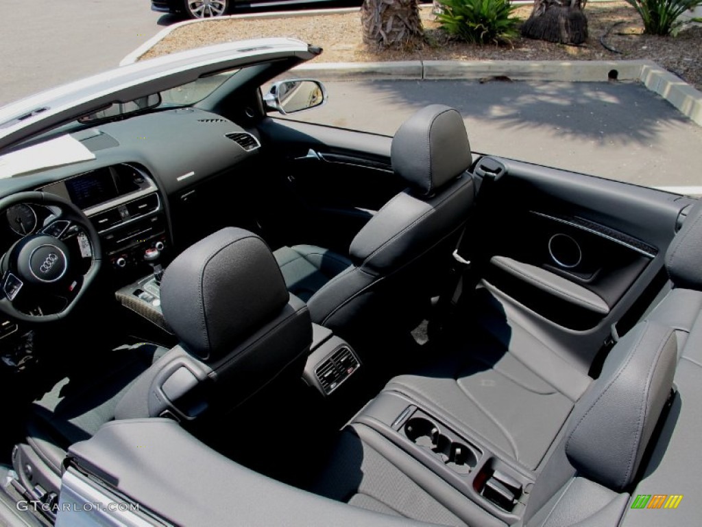 Black Interior 2013 Audi S5 3.0 TFSI quattro Convertible Photo #67656013