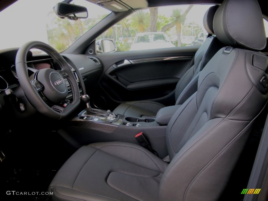 Black Interior 2013 Audi S5 3.0 TFSI quattro Convertible Photo #67656031
