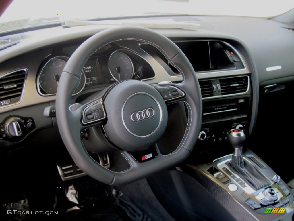 2013 Audi S5 3.0 TFSI quattro Convertible Black Dashboard Photo #67656040