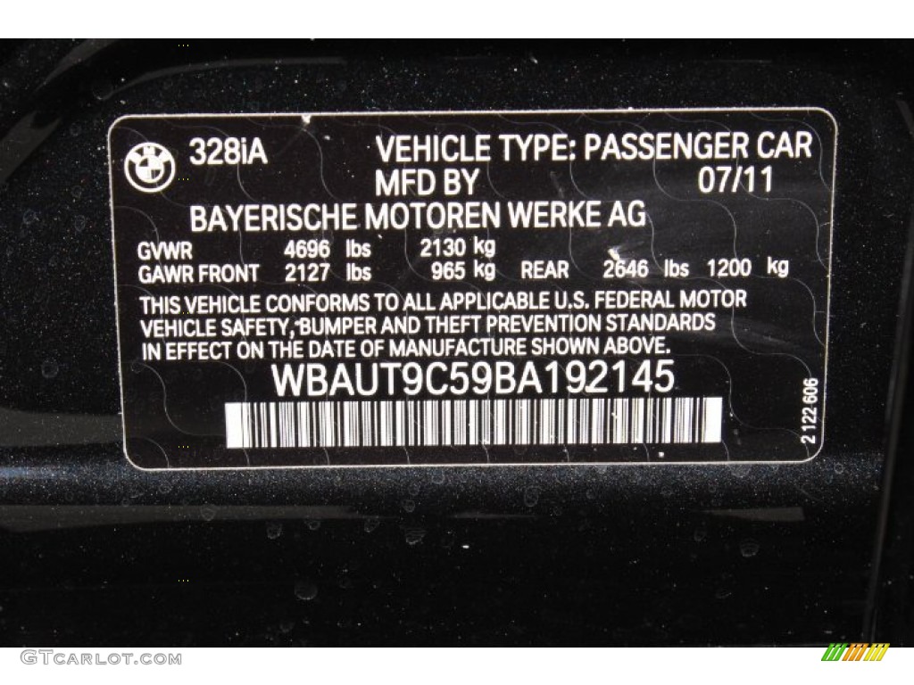 2011 3 Series 328i Sports Wagon - Black Sapphire Metallic / Beige photo #33