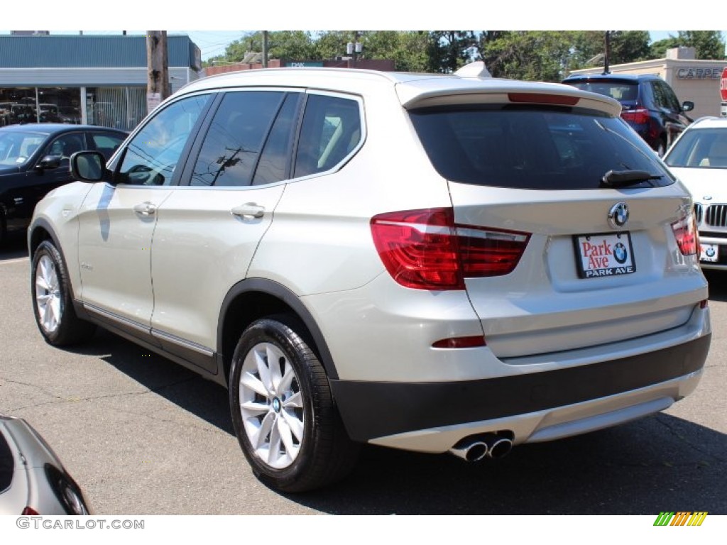 2011 X3 xDrive 35i - Mineral Silver Metallic / Oyster Nevada Leather photo #7