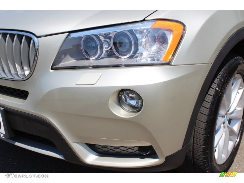 2011 X3 xDrive 35i - Mineral Silver Metallic / Oyster Nevada Leather photo #30