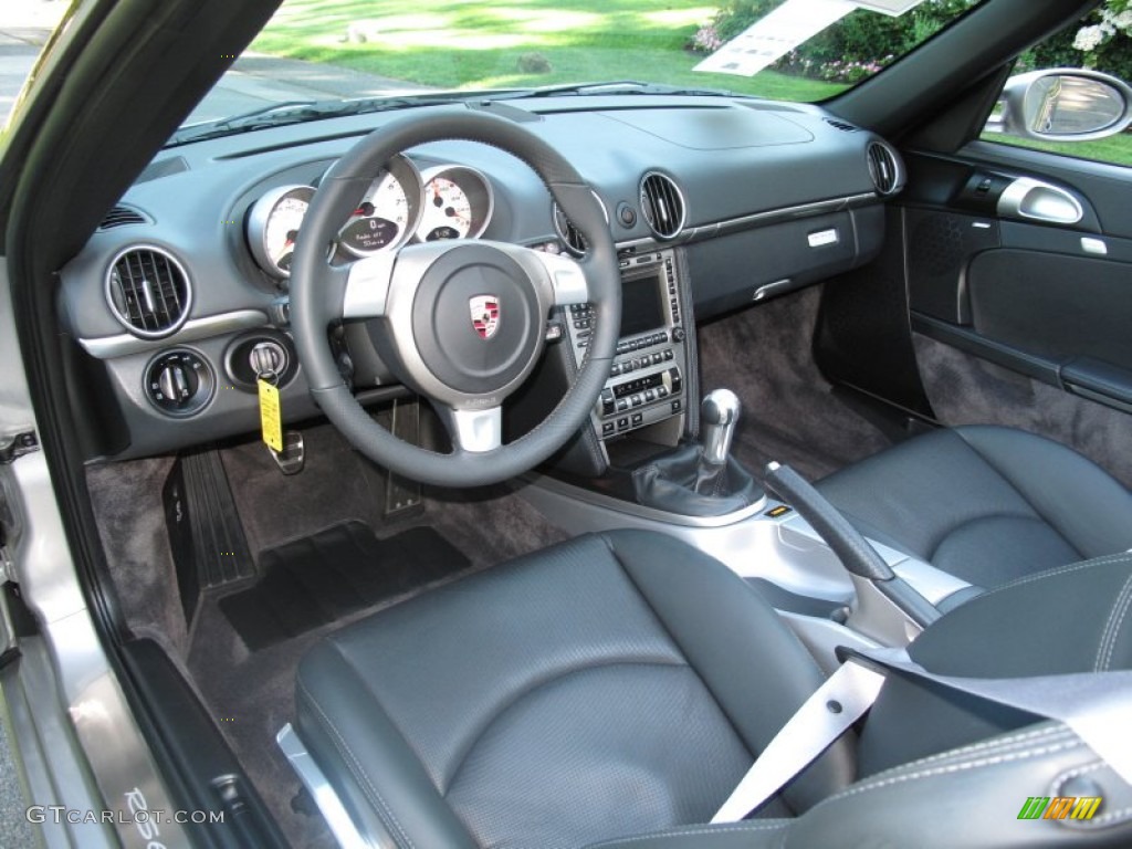 Black Interior 2008 Porsche Boxster RS 60 Spyder Photo #67657150