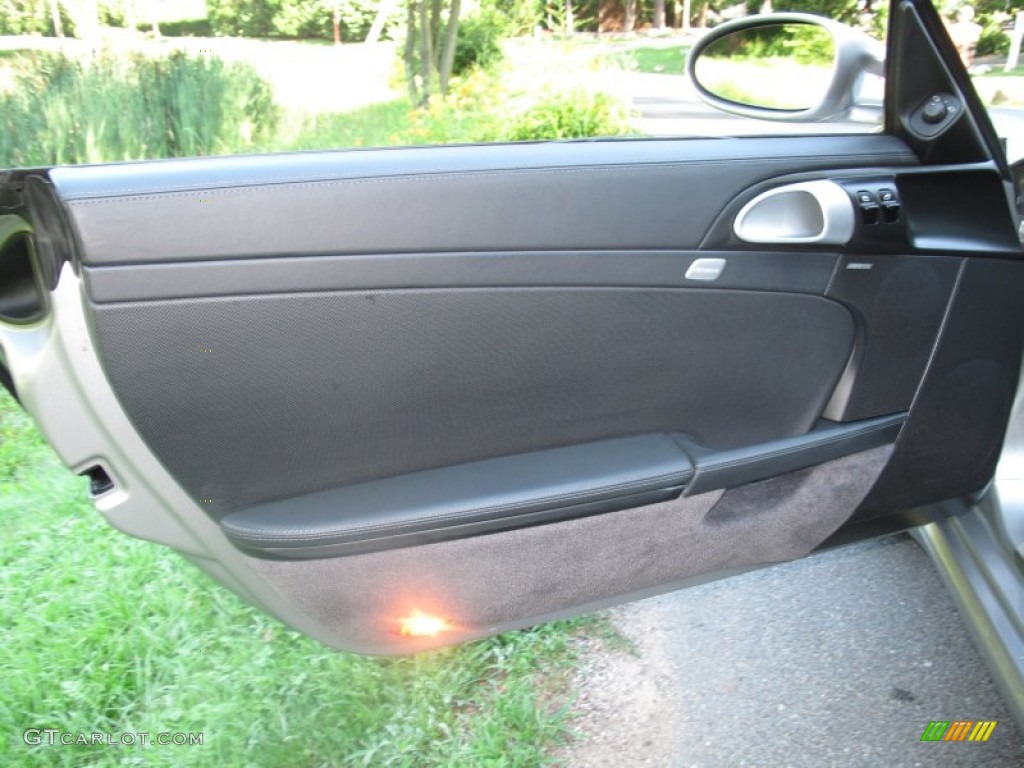 2008 Porsche Boxster RS 60 Spyder Black Door Panel Photo #67657157