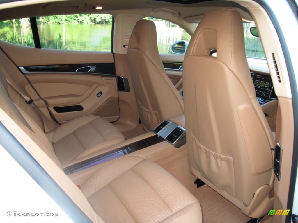 Cognac Natural Leather Interior 2010 Porsche Panamera 4S Photo #67657326