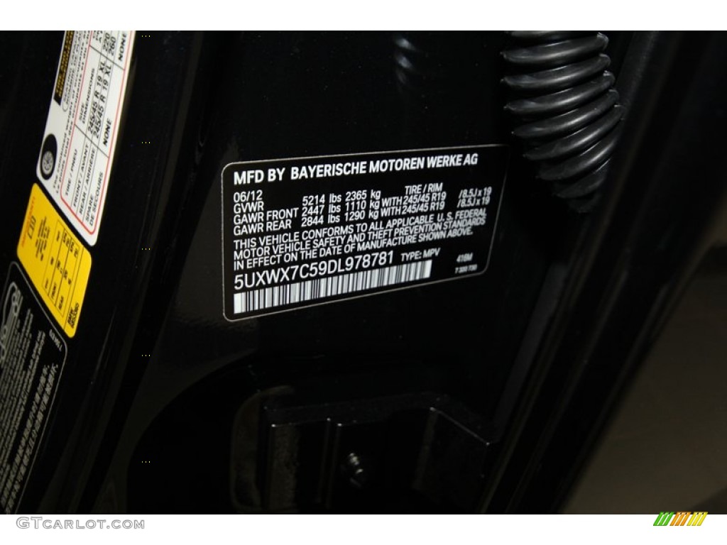 2013 X3 xDrive 35i - Carbon Black Metallic / Oyster photo #10