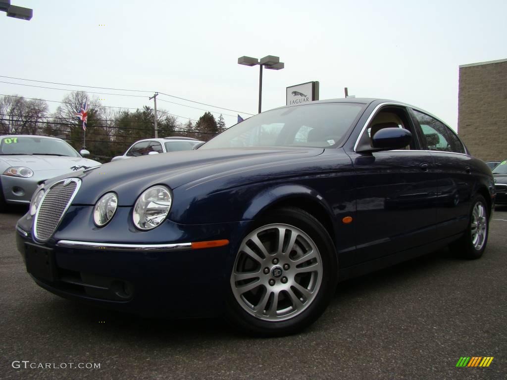 2005 S-Type 3.0 - Pacific Blue Metallic / Champagne photo #1