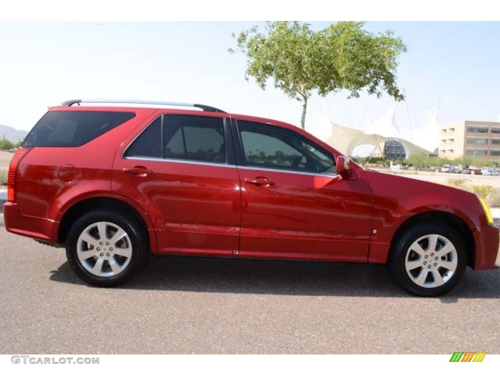 Crystal Red 2008 Cadillac SRX 4 V6 AWD Exterior Photo #67658989